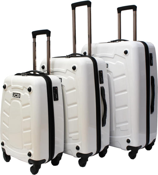 JCB - Loadall Hard Shell Suitcase - Built-in TSA Suitcase Locks, 360 Degree Spinner Wheels - Made with ABS Polycarbonate Hard Shell - Flight Case - Luggage Bags for Travel