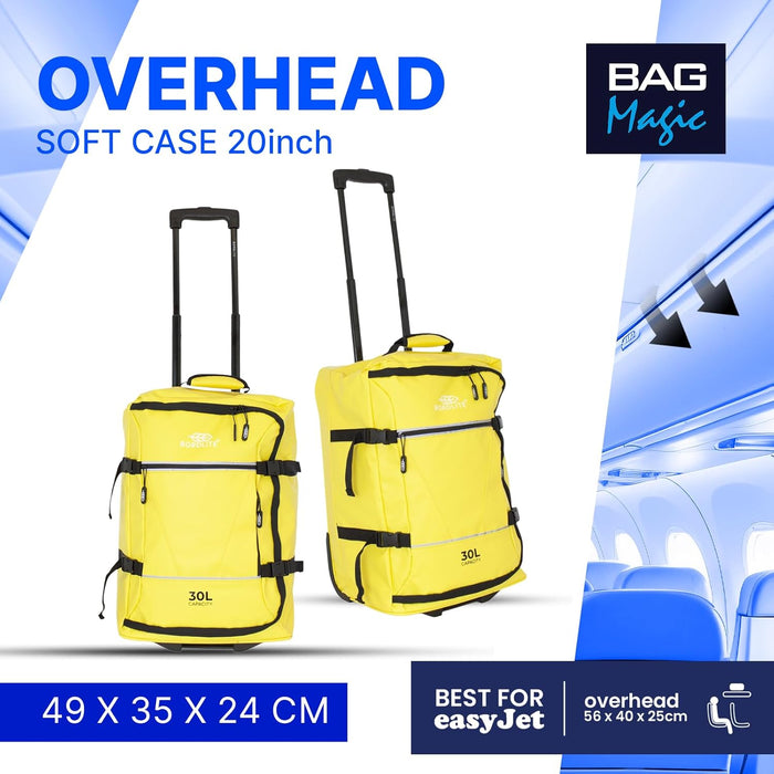 Bordlite® 3-Piece Wheeled Holdall Luggage Set – Underseat 16”, Cabin 20” & Check-in 24”