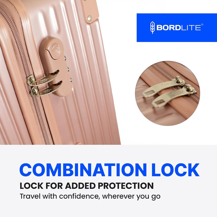 Bordlite Premium ABS Suitcases – Lightweight, Durable & Effortless 360° Spinner Wheels
