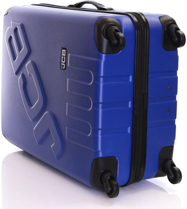 JCB - JCB Suitcases ABS Hard Shell Suitcase Travel Case Hard Luggage Set UK - 24" - Blue