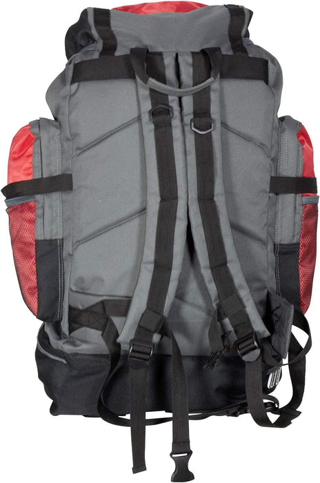 Trendyshop365 VenturePak Trekking Rucksack 120 Litres Black/Red, black/red