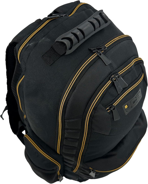 JCB Workmen’s Multi Pocket Backpack Tradesman Rucksack - Padded 900D Polyester Travel Backpack For Me