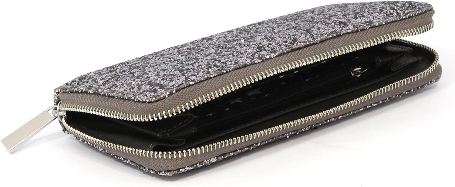 Nicole Brown - Women's Glitter Clutch Purse | Party Bag Zipped Designer Purses