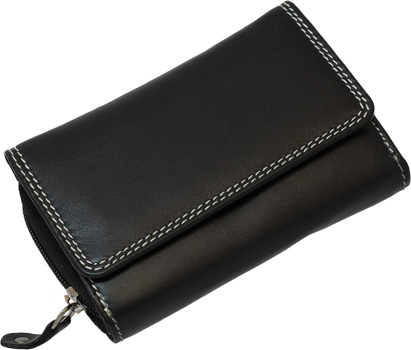 Ridgeback - Ladies Designer Style Real Genuine Leather Purse | Gift Box Purse RFID Protected