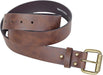 JCB - Classic Leather Belt - Designed with Zinc Alloy Buckle, Metal Keeper & Painted Edges - Smart Men's Belt - Leather Lined with PU Outer - Men's Accessories - Gift Boxed