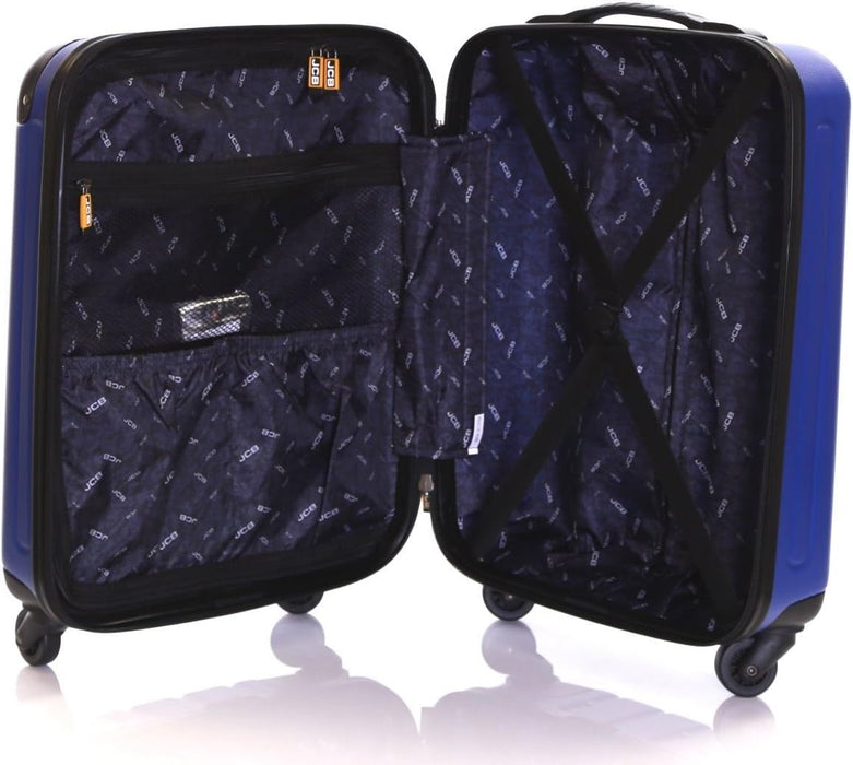 JCB - Lightweight Hard Shell Suitcase - 360 Degree Spinner Wheels - Made with ABS Polycarbonate Hard Shell - Flight Case - Luggage Bags for Travel