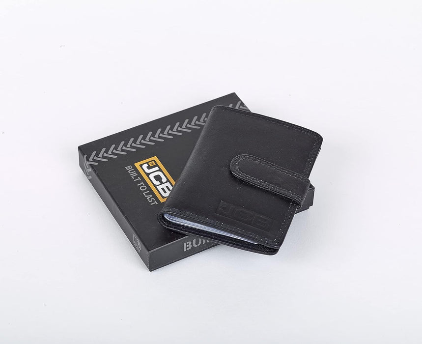 JCB - Mens Credit Card Wallet Holder - Slim 16 Credit Card Slot Wallets Genuine Leather Perfect for Travel