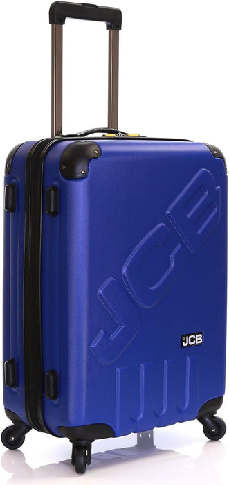 JCB - JCB Suitcases ABS Hard Shell Suitcase Travel Case Hard Luggage Set UK - 24" - Blue