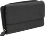 Ridgeback - Women’s Faux Leather Large Tri Fold Purse - Coin Purse ID Wallet Photo Holder 16 Credit Card Holder