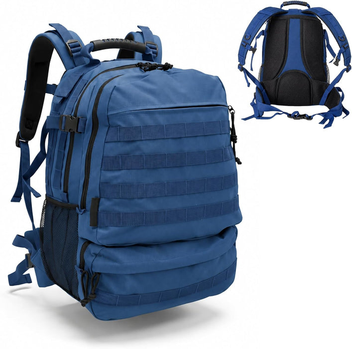 Bordlite 25L Military Tactical Backpack, Heavy Duty MOLLE Rucksack with Padded Shoulder Straps, Waist Belt, Multiple Compartments for Hiking, Camping, Travel, Gym & Work