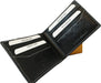 Ridgeback - Mens Black Real Leather Bi-Fold Wallet | RFID Protection 8 Card Money Wallet