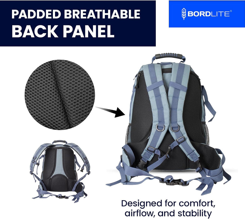 Bordlite 25L Military Tactical Backpack, Heavy Duty MOLLE Rucksack with Padded Shoulder Straps, Waist Belt, Multiple Compartments for Hiking, Camping, Travel, Gym & Work
