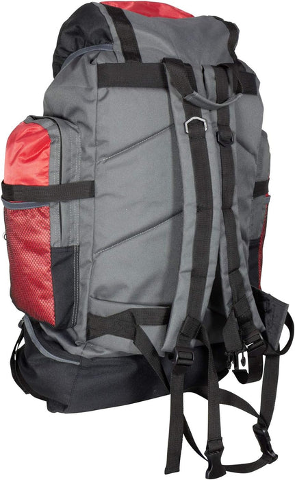 Trendyshop365 VenturePak Trekking Rucksack 120 Litres Black/Red, black/red