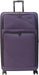 Bordlite Lightweight 4 Wheel Purple Suitcase Soft Luggage Travel Cabin Bag, Easy Roll Suitcase - Purple