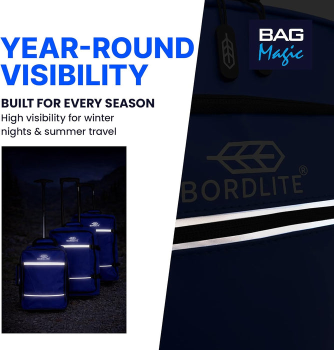 Bordlite® 3-Piece Wheeled Holdall Luggage Set – Underseat 16”, Cabin 20” & Check-in 24”