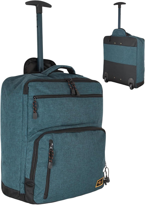 EasyJet Underseat Cabin Bag 45x36x20cm – Wheeled Travel Holdall with Trolley Handle – Lightweight Soft Shell Carry On Luggage – Fits EasyJet Free Bag Allowance