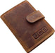 JCB - Mens Credit Card Wallet Holder - Slim 16 Credit Card Slot Wallets Genuine Leather Perfect for Travel