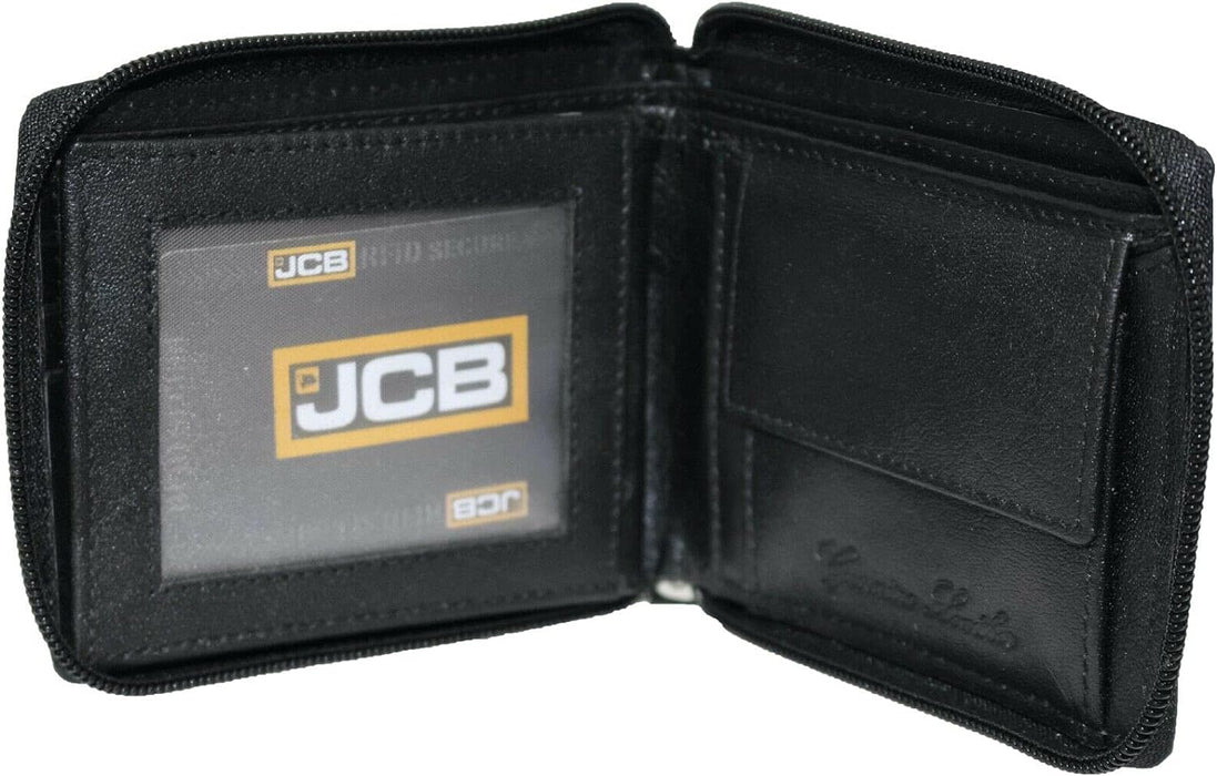 JCB - Classic Leather Wallet with RFID Protection Technology