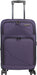 Bordlite Lightweight 4 Wheel Purple Suitcase Soft Luggage Travel Cabin Bag, Easy Roll Suitcase - Purple