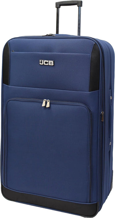 JCB Extra Large Lightweight Suitcase Luggage Cabin Trolley Bag Case Telescopic - Navy