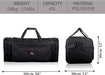 Roamlite Travel Duffle Holdalls - Weekend or Very Big Overnight Bag - Gym Sports Kit - 66x30x30 cm Litre RL58K (Black)