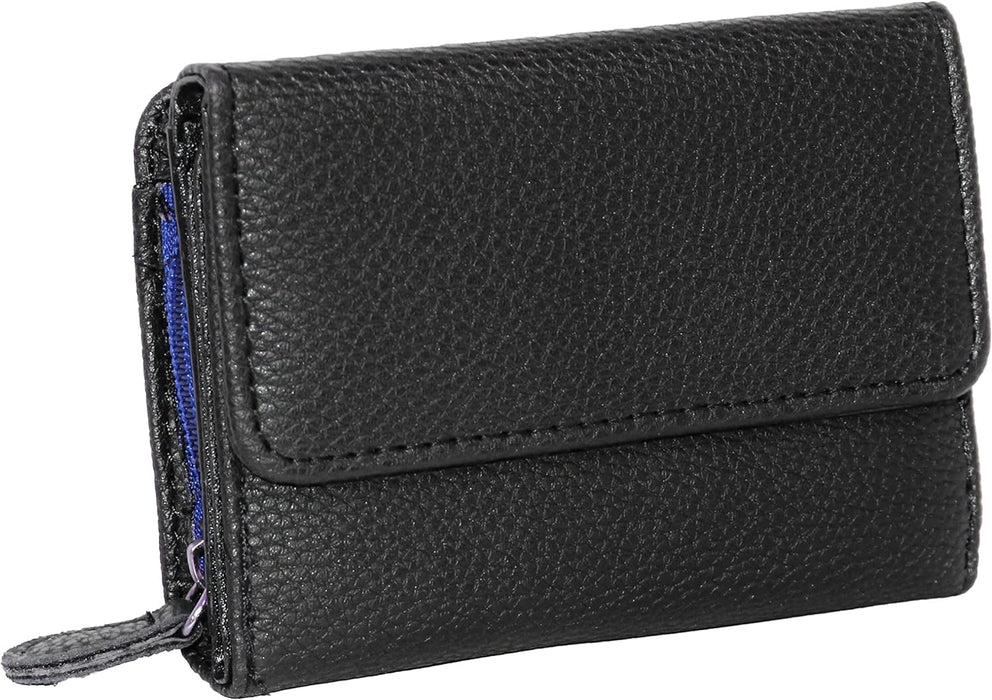 Ridgeback - Small Faux Leather Women’s Purse - Zipped Coin Purse 9 Credit Card Slots Note Holder