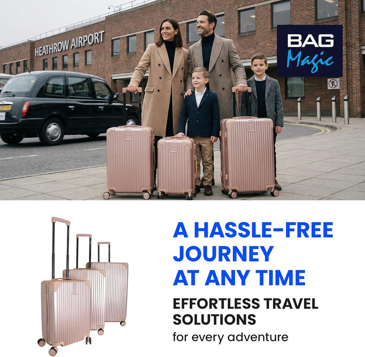 Bordlite Premium ABS Suitcases – Lightweight, Durable & Effortless 360° Spinner Wheels