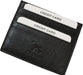 Ridgeback - Ultra Slim Leather Credit Card Holder | Genuine Leather Card Wallet (Black, Ultra Slim 6)