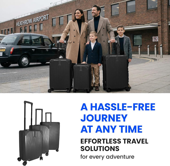 Bordlite Premium ABS Suitcases – Lightweight, Durable & Effortless 360° Spinner Wheels