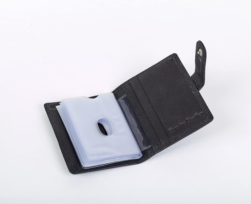 JCB - Mens Credit Card Wallet Holder - Slim 16 Credit Card Slot Wallets Genuine Leather Perfect for Travel