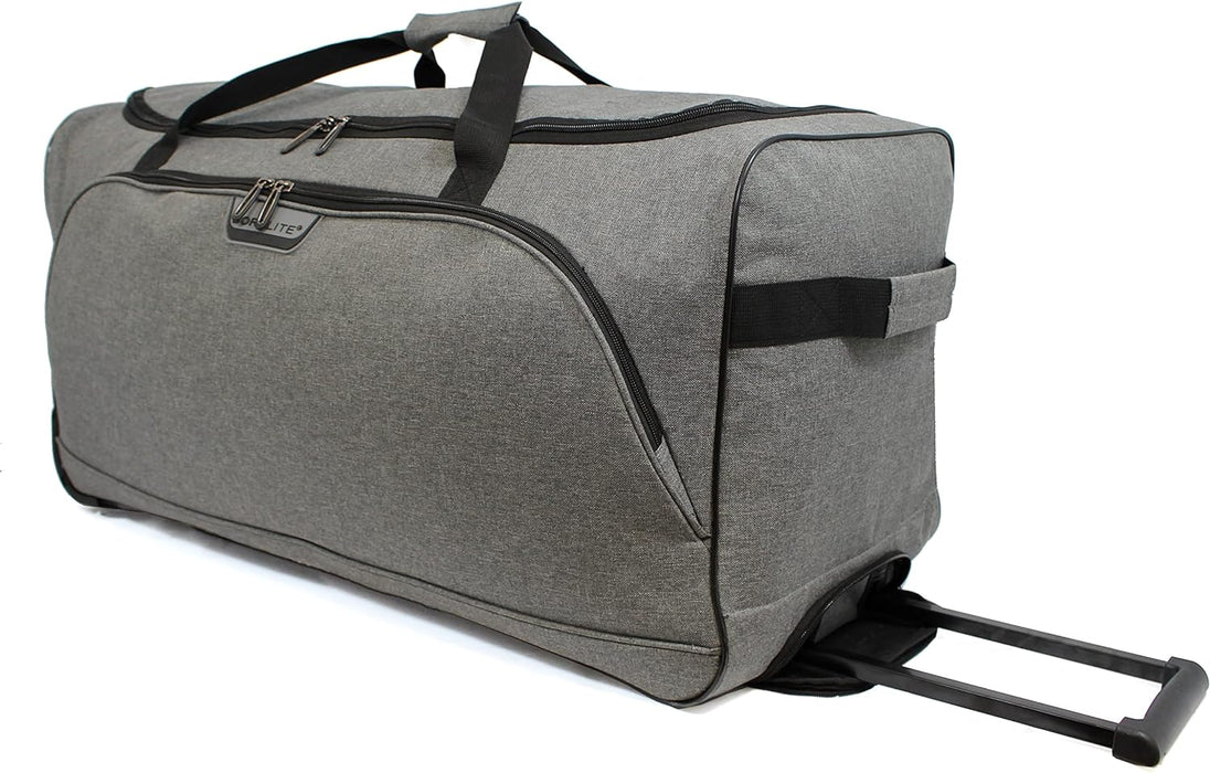 Borderline 30" Large Holdall Suitcases with Wheels, 96L - Grey