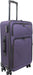 Bordlite Lightweight 4 Wheel Purple Suitcase Soft Luggage Travel Cabin Bag, Easy Roll Suitcase - Purple