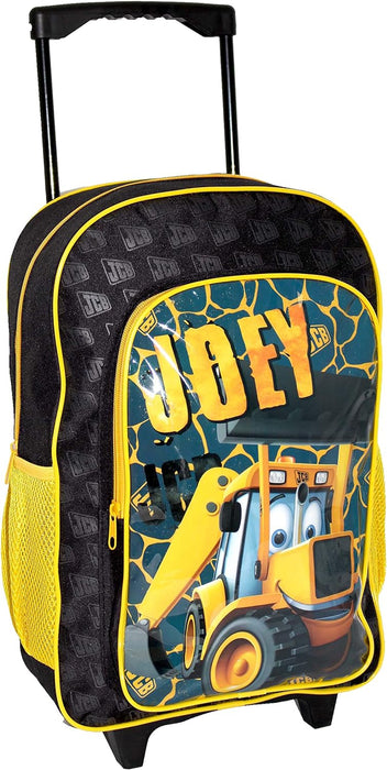 JCB - Kids Travel Suitcase Trolley My First Joey Holdall Carry On Wheeled Case Backpack Strap - Large 13L