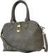 Nicole Brown - Faux Leather Designer Style Handbag | Top Handle Adjustable Removable Strap | 16L