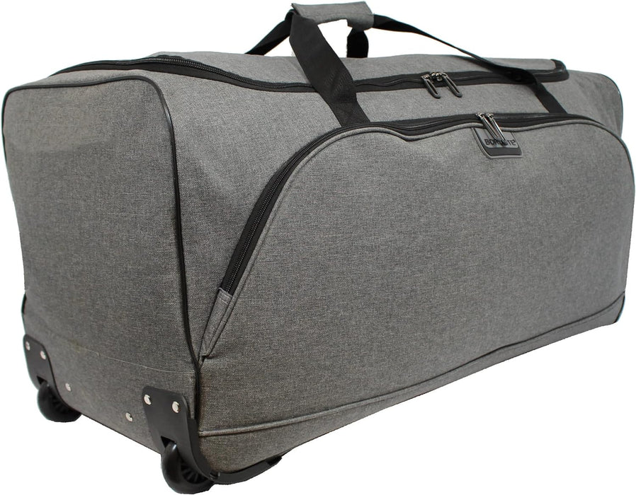 Borderline 30" Large Holdall Suitcases with Wheels, 96L - Grey