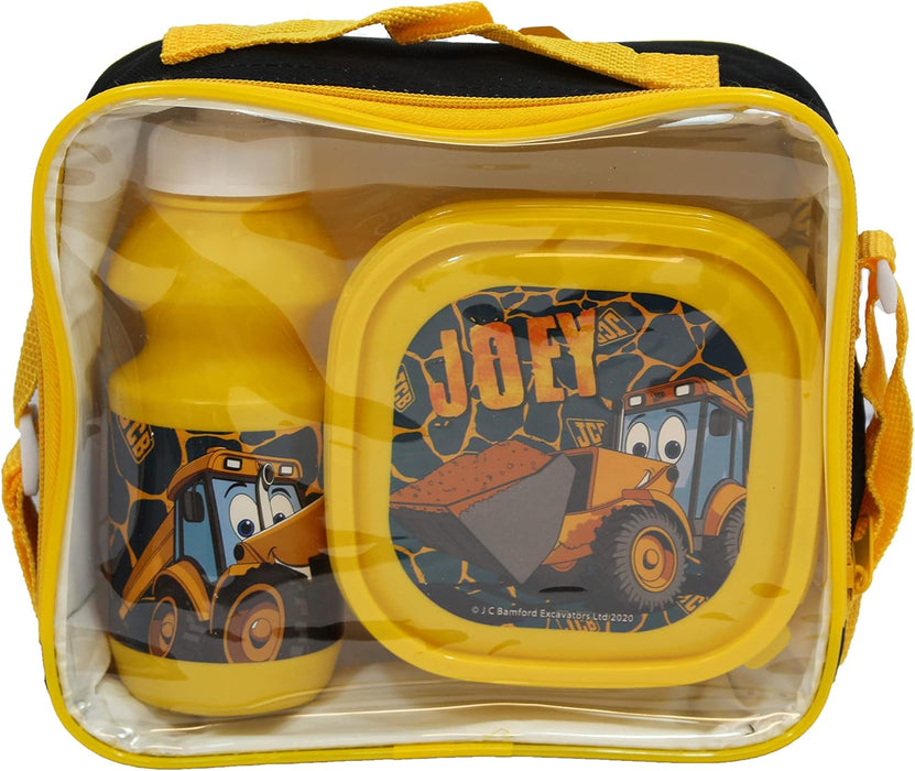 JCB - Kids School Backpack Set - Back to School Set of 3 Lunch Box Pencil Case Rucksack Backpack - Joey Children’s Bag