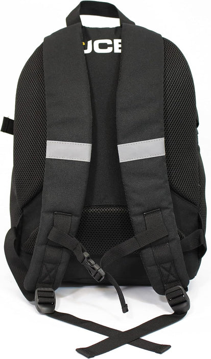 JCB Rucksack Travel Bag, Under Seat Travel Bag, Work Rucksack, Adjustable Straps, Padded Support, Multi Pocket Backpack