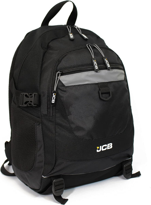 JCB Rucksack Travel Bag, Under Seat Travel Bag, Work Rucksack, Adjustable Straps, Padded Support, Multi Pocket Backpack