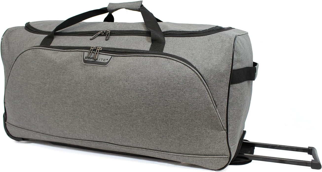 Borderline 30" Large Holdall Suitcases with Wheels, 96L - Grey