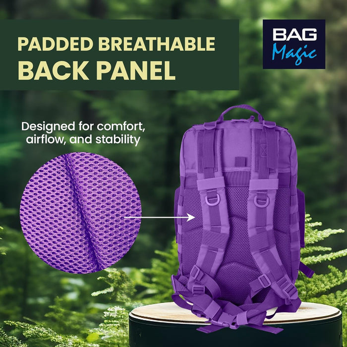 21L Military Tactical Backpack – Durable MOLLE Rucksack with Multi-Pocket Storage