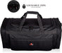 Roamlite Travel Duffle Holdalls - Weekend or Very Big Overnight Bag - Gym Sports Kit - 66x30x30 cm Litre RL58K (Black)