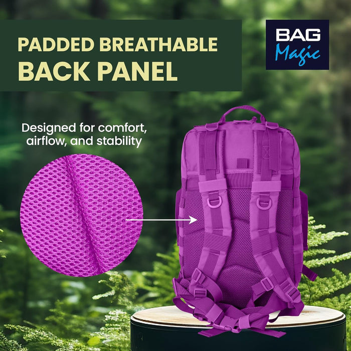 21L Military Tactical Backpack – Durable MOLLE Rucksack with Multi-Pocket Storage