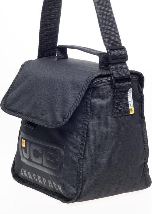 JCB - Adult Lunch Bag - Lunch Box - Men's Cooler Bag / Food Storage Bag - Thermal Lunch Box - Black Lunch Boxes - 9L Lunch Bag - Polyester Lunch Cool Bag