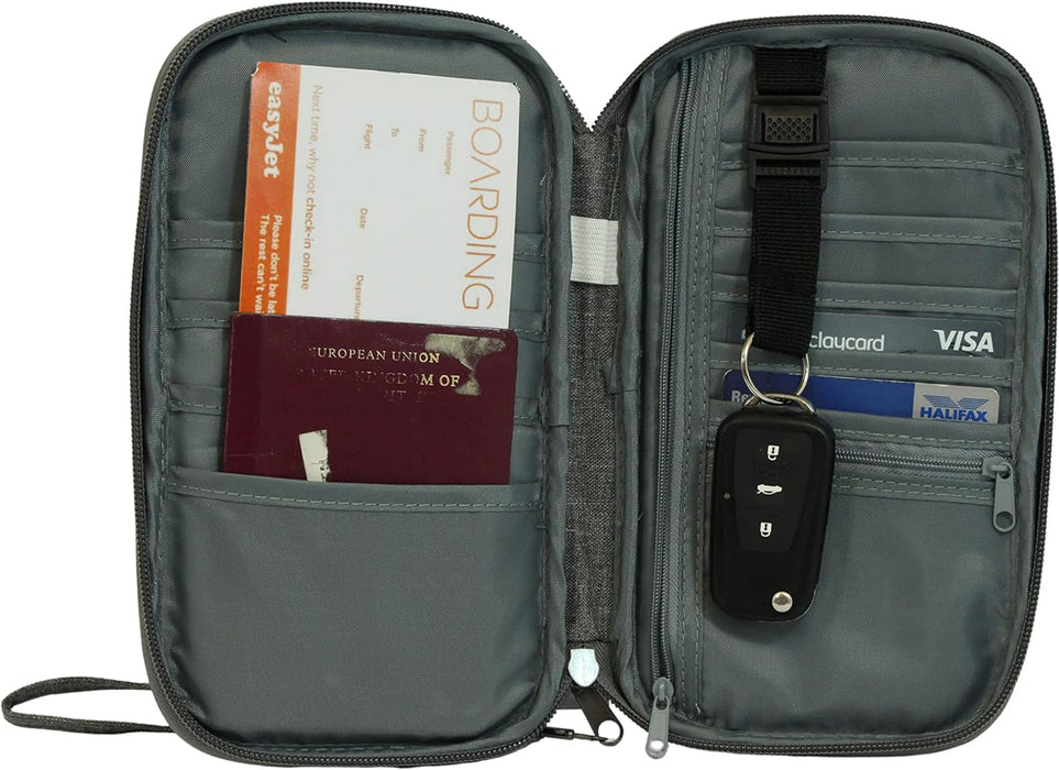 Bordlite - Travel Document Wallet 9 Slot Passport Holder | Travel Accessory