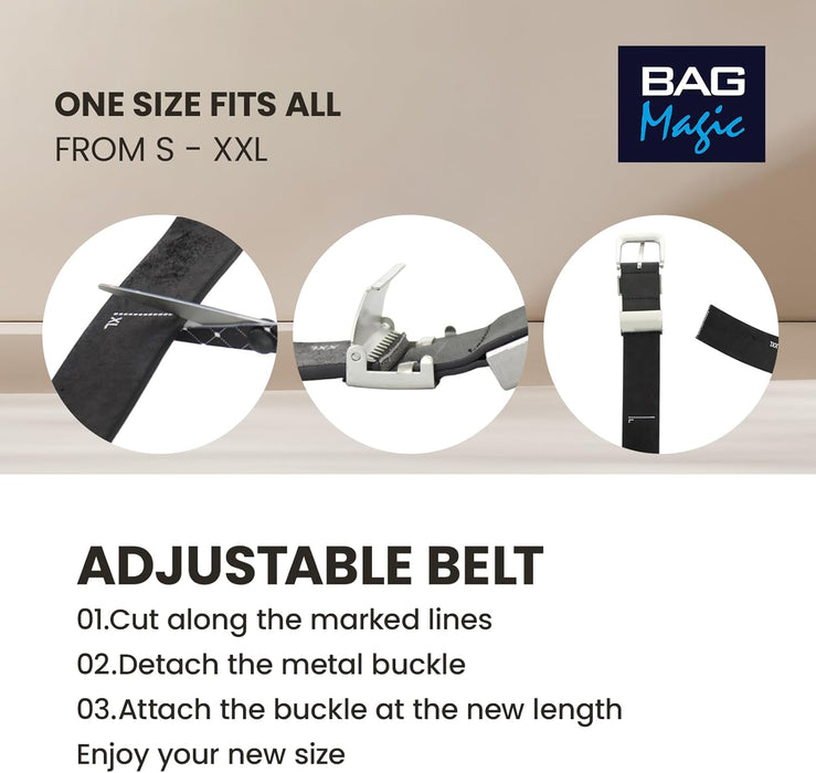 Guinness Official Gift Set – Leather Adjustable Belt & Water-Resistant Drawstring Bag | Genuine Licensed Merchandise for Men | Gift for Gym, Travel & Everyday Wear