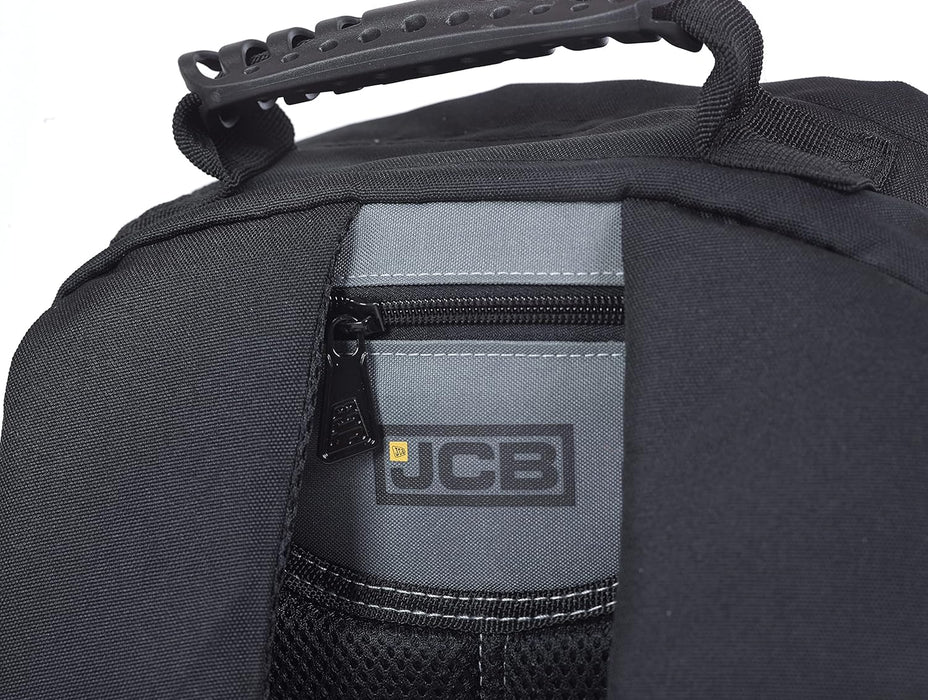 JCB - Loadall Backpack Travel Bag - Work Rucksack Adjustable Straps Perfect as Under Seat Bag for Travel - Multi Pocket Casual Backpacks - 30L