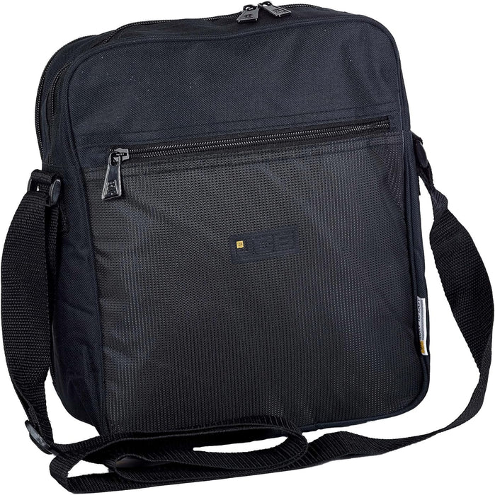 JCB Lightweight & Waterproof Messenger Bag - Black