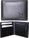 Ridgeback Genuine Leather Wallet for Men - Excellent as Travel Credit Card Case/Wallets/Protector- Black (Wallet 30) (Black)