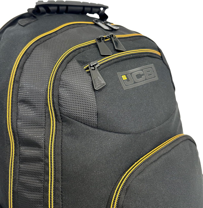 JCB Workmen’s Multi Pocket Backpack Rucksack - Padded 900D Polyester Travel Backpack For Me