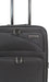 Bordlite Lightweight 4 Wheel Black Suitcase, Soft Luggage Travel Cabin Bag, Easy Roll Suitcase - Black